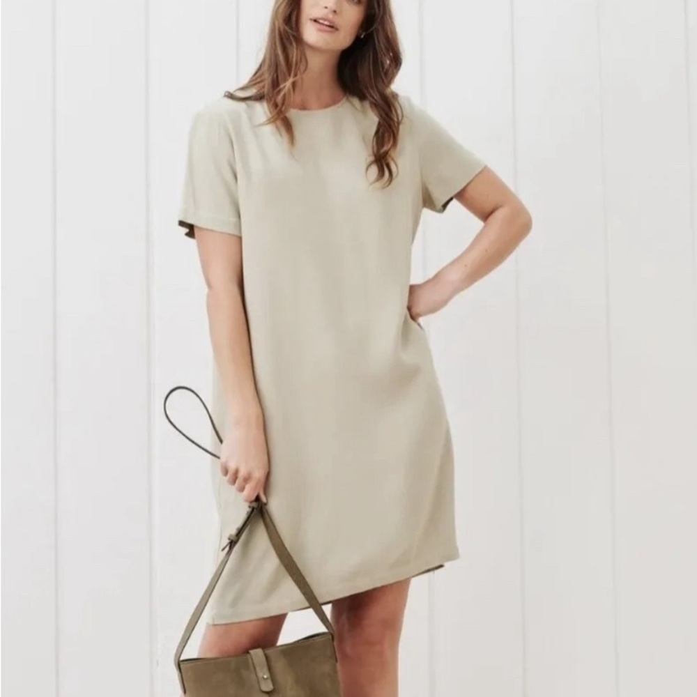 Jenni Kayne Crepe T-shirt Dress, Size L